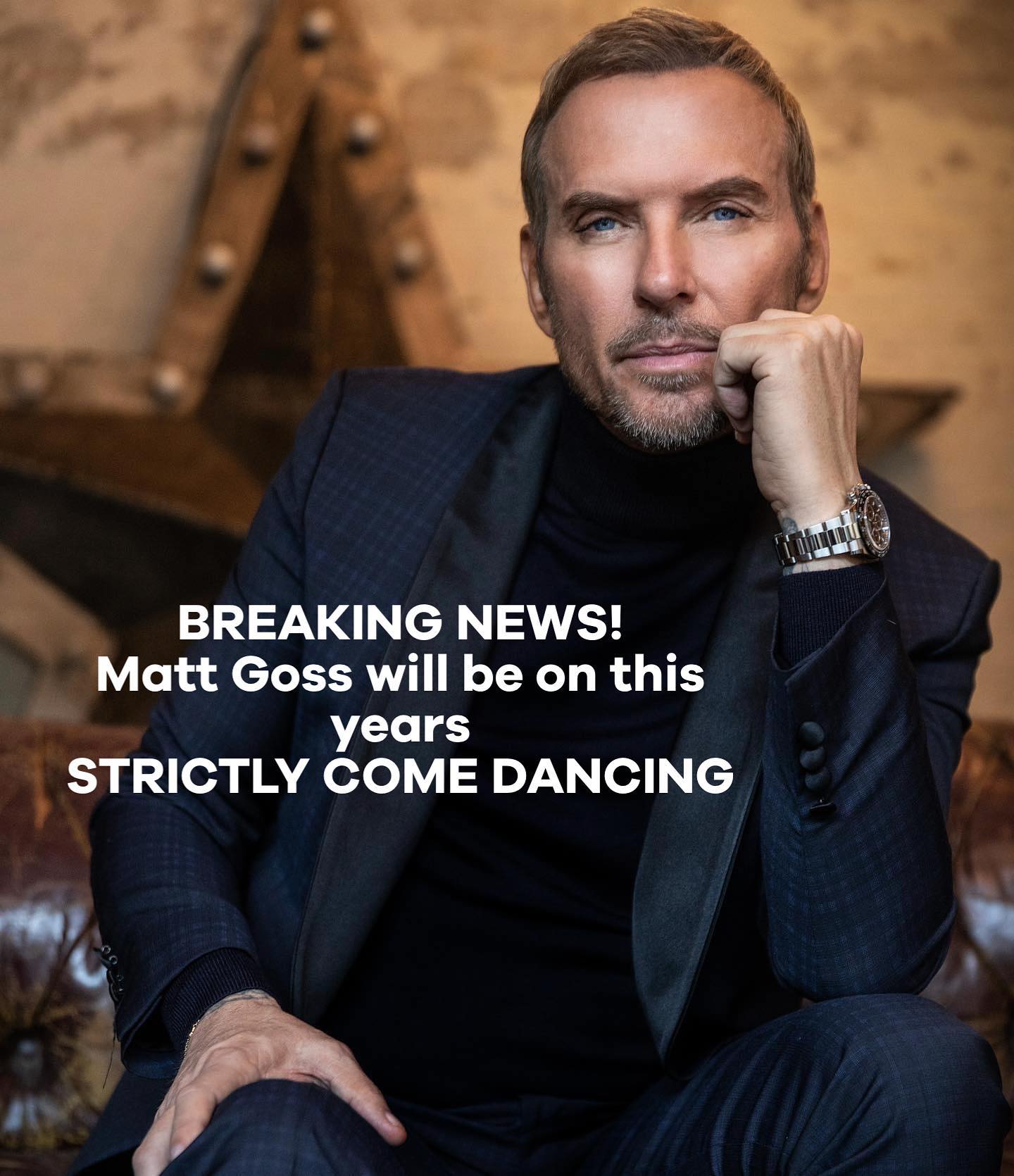 Matt Goss has signed up for this years BBC Strictly Come Dancing

#mattgoss #bbcstrictlycomedancing #bbcstrictly